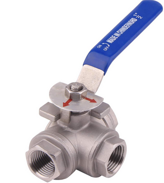 3-Way Ball Valve 1/2 NPT