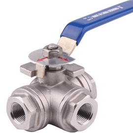 3-Way Ball Valve 3/8 NPT