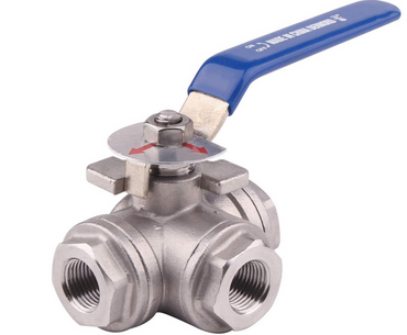 3-Way Ball Valve 3/8 NPT