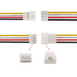 JST-PH 2.0mm 4Pins Connector, Male and Female Plug Jack Cable Connector 2.0mm Pitch 26AWG Cables 20CM