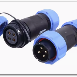 Inline IP68 waterproof aviation connector